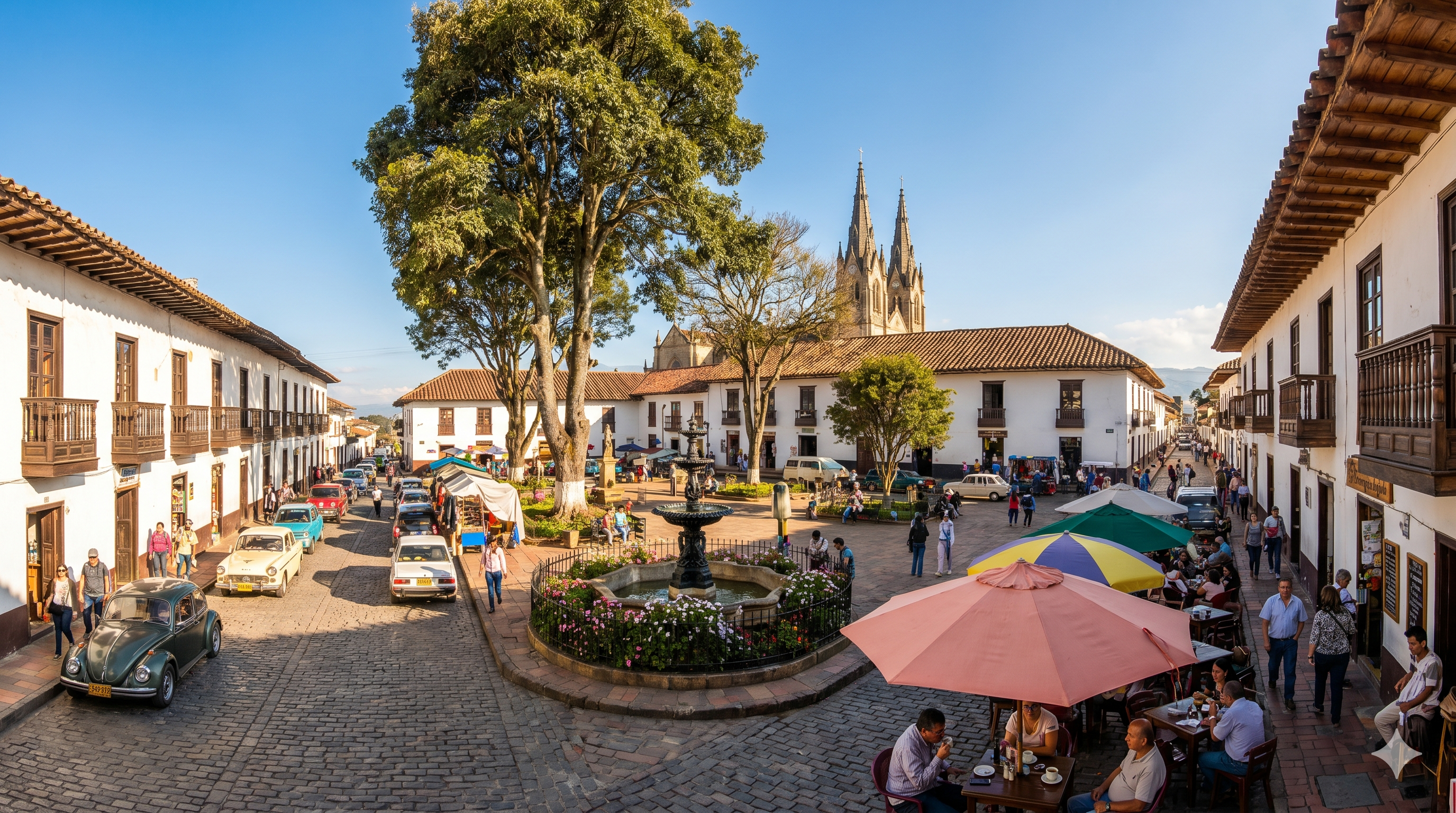 Centro Histórico de Zipaquirá: Un paseo por la Plaza de la Independencia, la Estación de Tren y la Ciudad Blanca